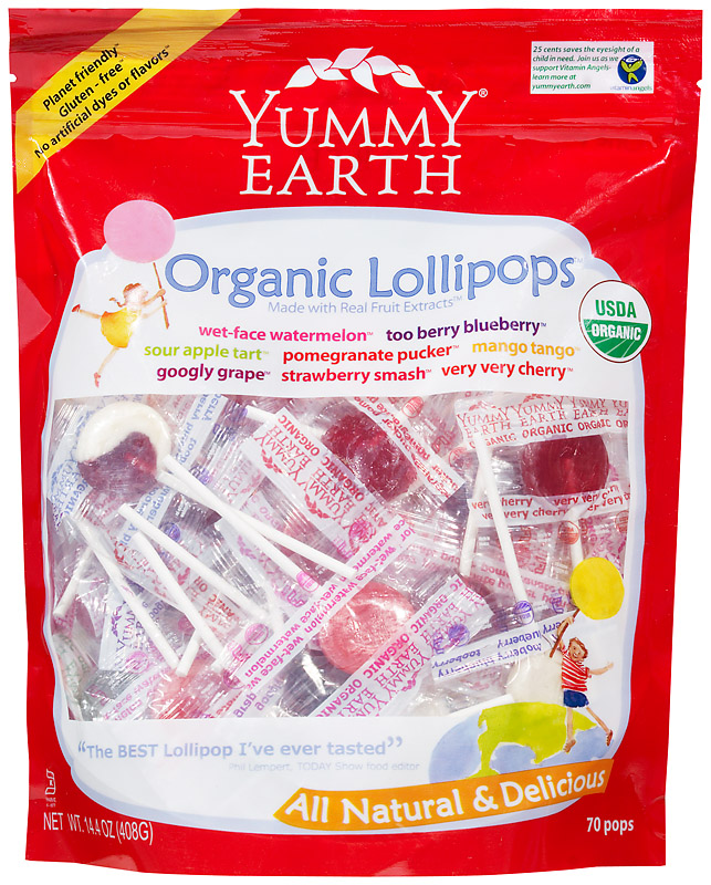 YUMMY EARTH1 Yummy Earth Organic Lollipops Review